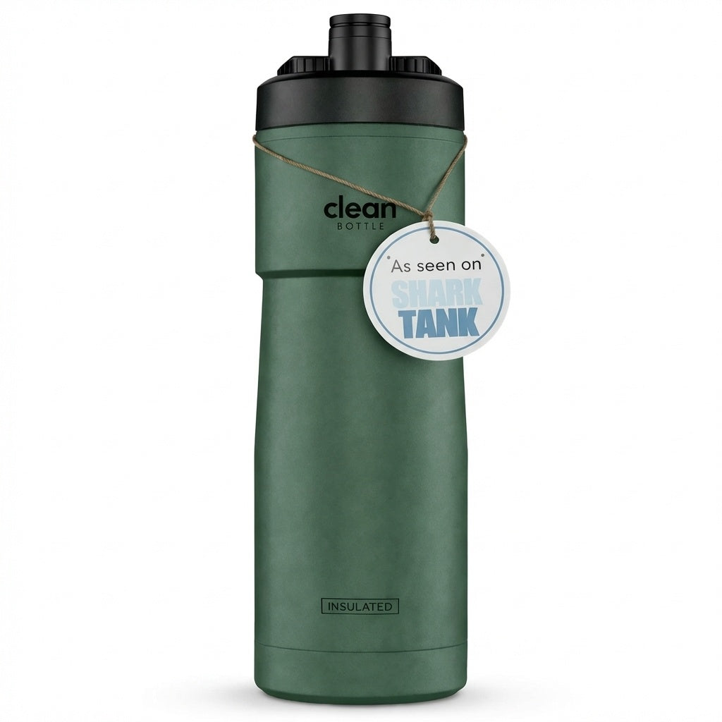 The Clean Hydration Co Insulated Bike Water Bottle 20 oz – BPA-Free Sports Bottle