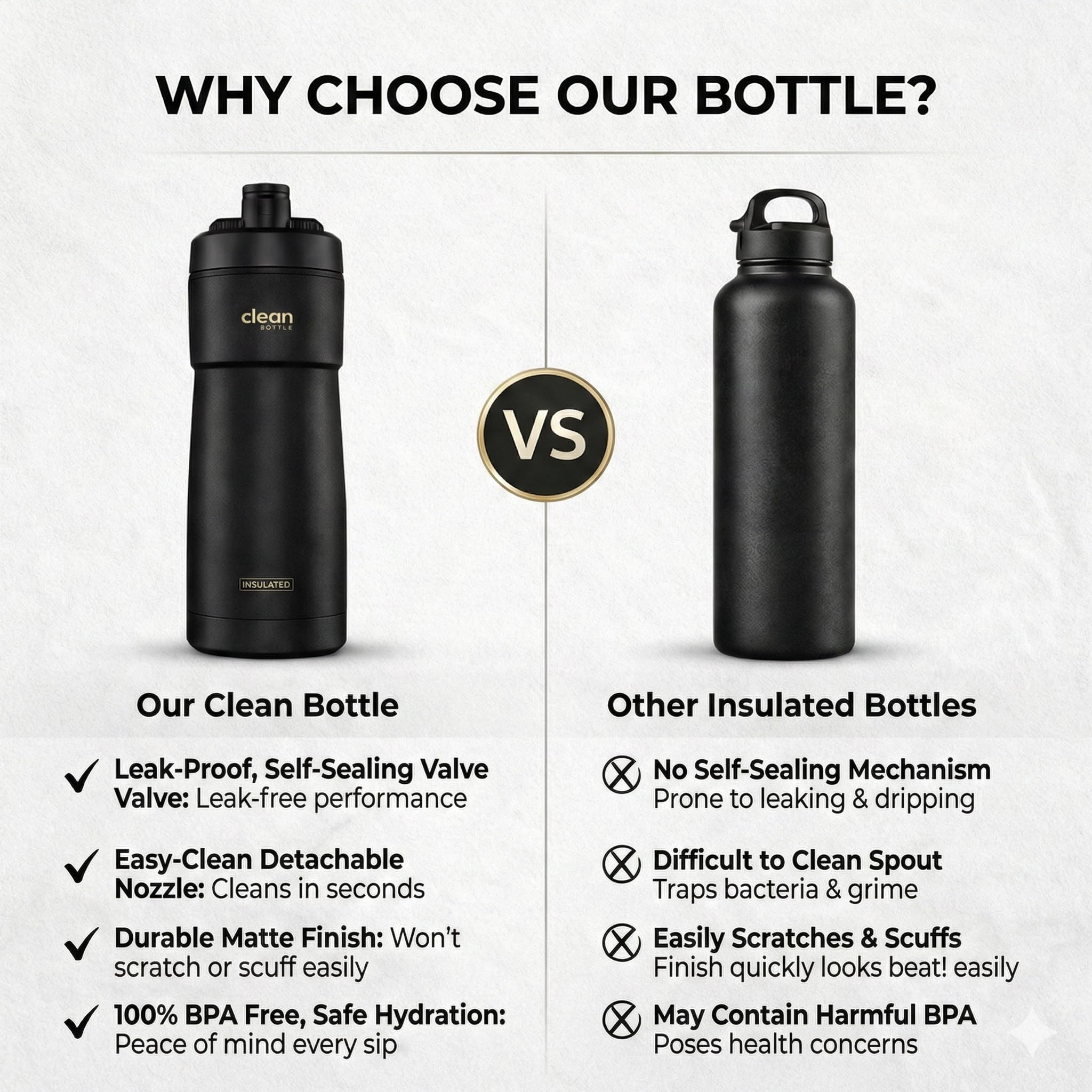 Sports Water Bottle | Sports Bottle – The Clean Hydration Company