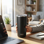 The Clean Hydration Company 20oz Ceramic Lined Insulated Coffee Tumbler, Travel Mug, Double Wall Vacuum