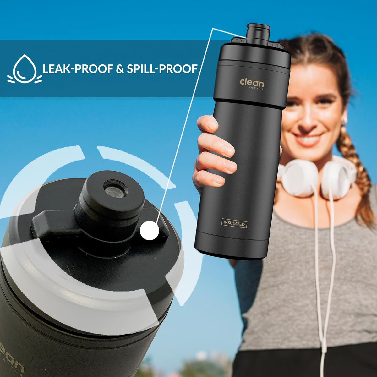 Insulated Water Bottle | Reusable Water Bottle – The Clean Hydration ...