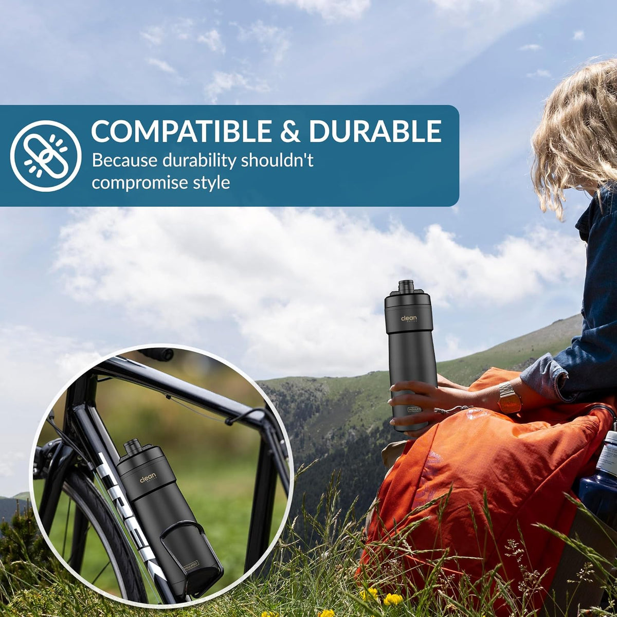 Insulated Water Bottle | Reusable Water Bottle – The Clean Hydration ...