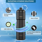 Black Squeeze Sports Bottle