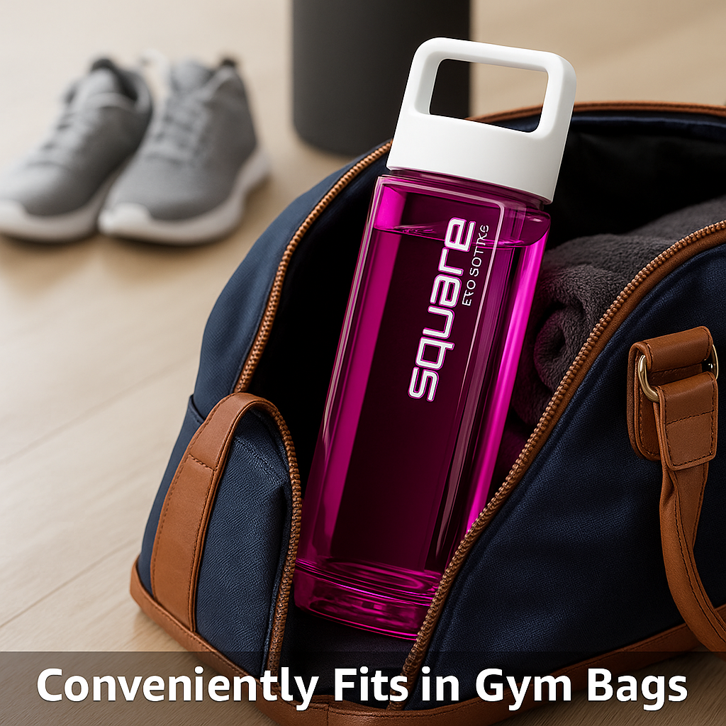 The Square Bottle – Leak-Proof, Easy-Clean Hydration with Patented Design