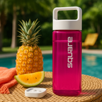The Square Bottle – Leak-Proof, Easy-Clean Hydration with Patented Design