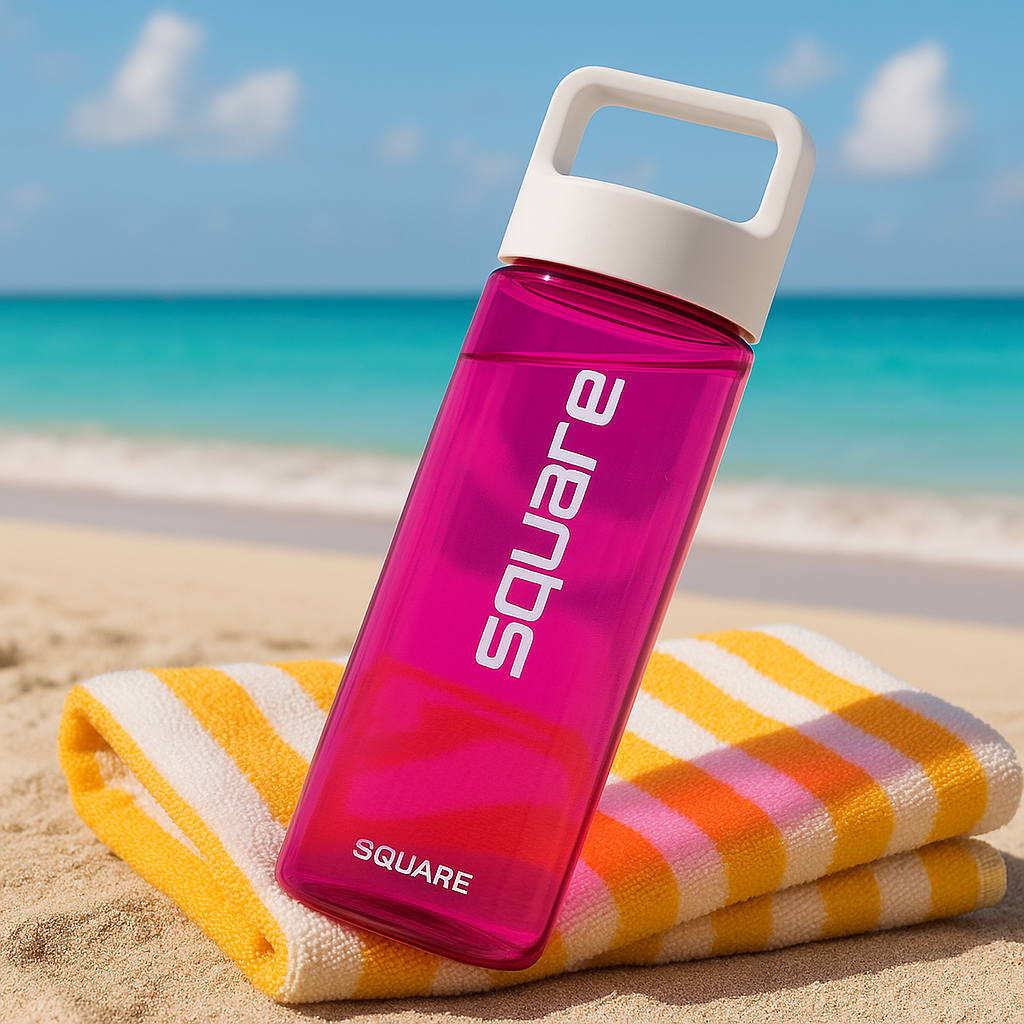 The Square Bottle – Leak-Proof, Easy-Clean Hydration with Patented Design