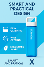 The Square Bottle – Leak-Proof, Easy-Clean Hydration with Patented Design
