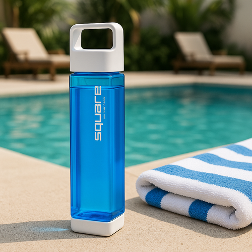 The Square Bottle – Leak-Proof, Easy-Clean Hydration with Patented Design