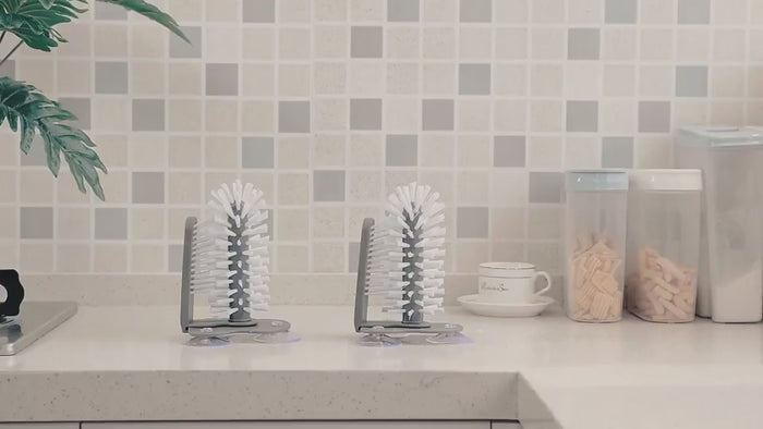 Creative suction wall lazy cup brush