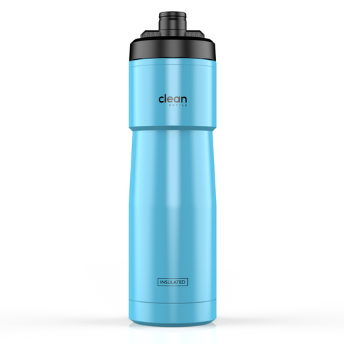 23 oz Sports Water Bottle – Aqua Blue
