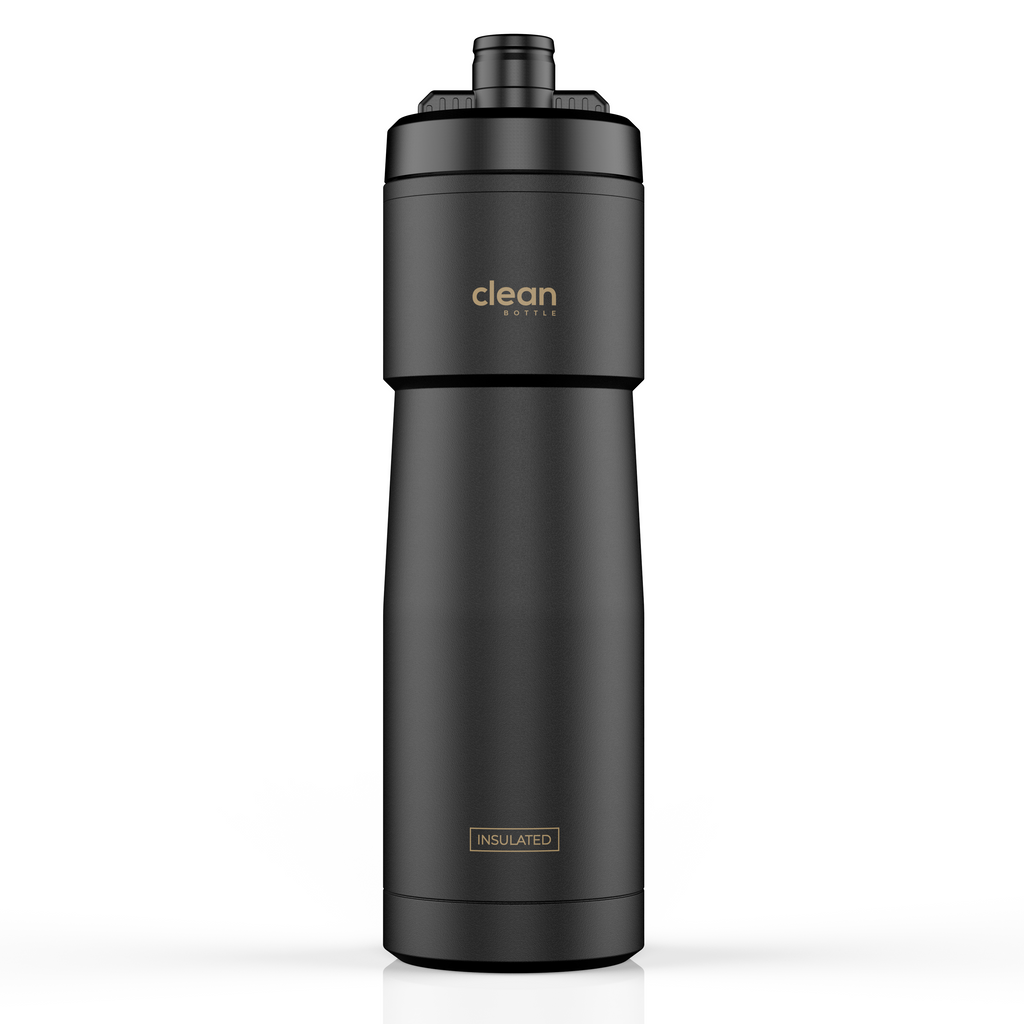 23oz Black Sports Water Bottle