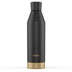 Canteen Bottle -Black – 17 oz Stainless Steel Water Bottle with Removable Bottom