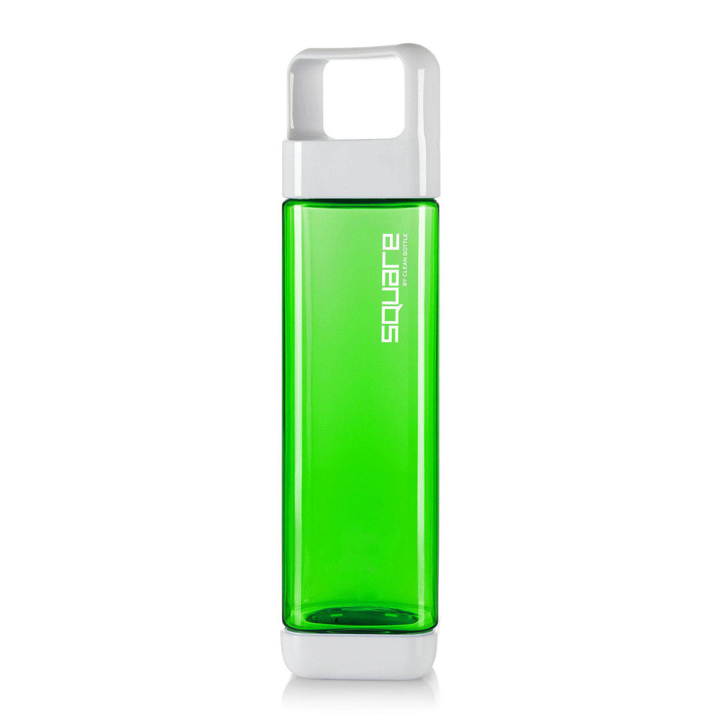 The Square-Tritan Square-Clean Bottle-Green-BPA -free-Water Bottle-Clean Bottle