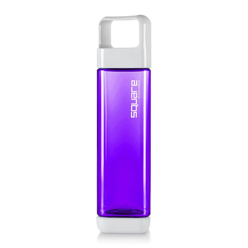The Square-Tritan Square-Clean Bottle-Purple-BPA -free-Water Bottle-Clean Bottle