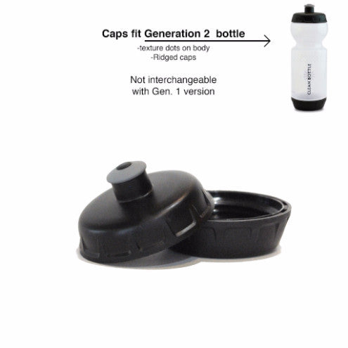 Sports Bottle Cap Set-Clean Bottle-Black-BPA -free-Water Bottle-Clean Bottle