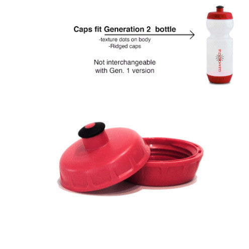 Sports Bottle Cap Set-Clean Bottle-Red-BPA -free-Water Bottle-Clean Bottle